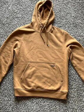 Brahma Tan Hoodie Mens Med Skater Insulated Country Life Casual Streetwear Punk